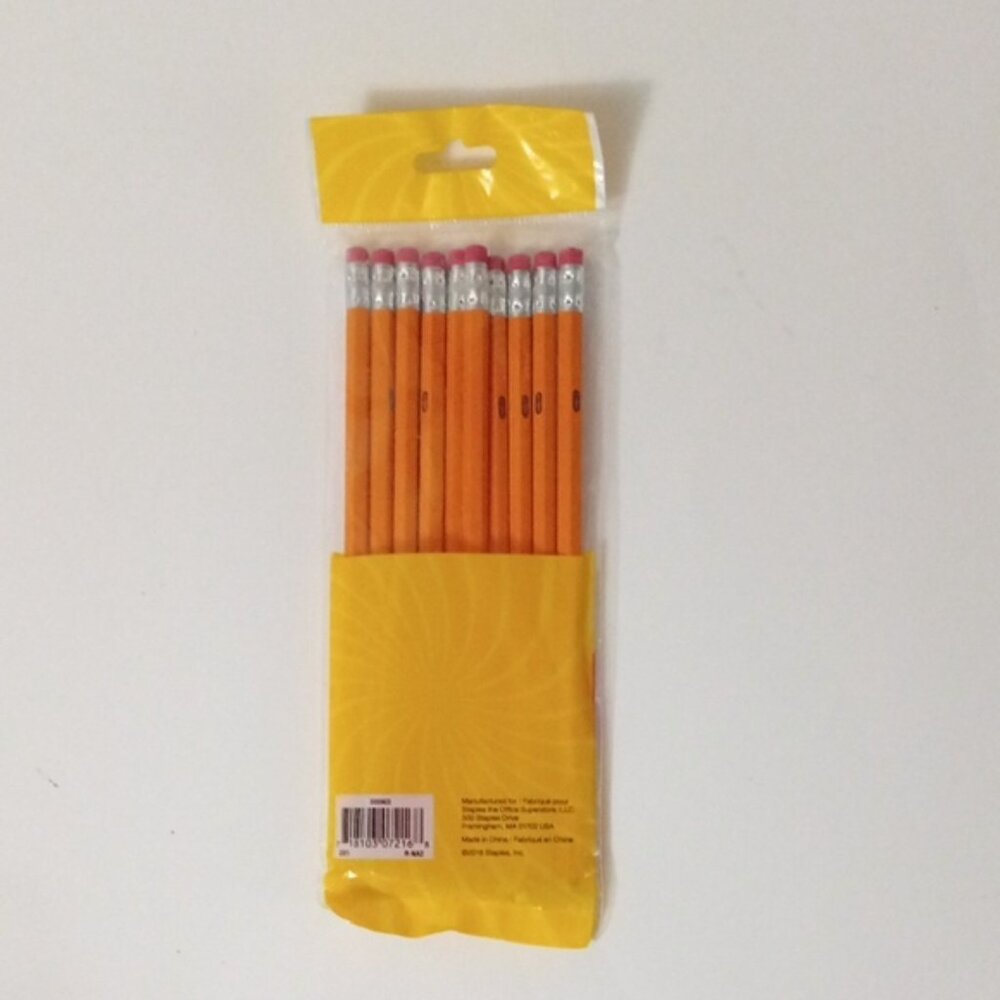 HB #2 Vibrant Orange Wood Pencils With Eraser Top - Pack of 10 x 3 Bundle - Picture 5 of 5
